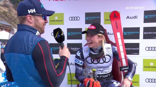 Kilde versione giornalista! Intervista Shiffrin, lei si emoziona