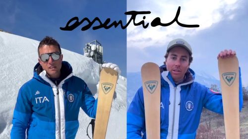 Rossignol essential: il video test dello sci riciclabile al 77%