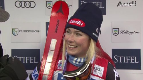 Mikaela Shiffrin elogia il suo pubblico dopo la vittoria in slalom: 'Il vostro calore mi dà energia'