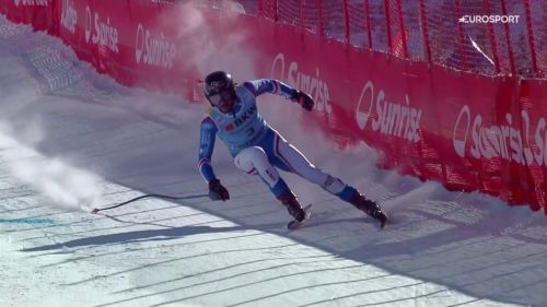 Cyprien sarrazin è in stato di grazia, domina il super g di wengen: rivivilo