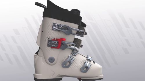 Rossignol vizion - tecnologia: animazione e funzionamento del gancio.