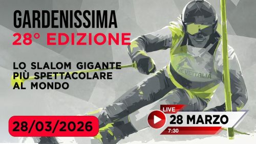 Gardenissima 2026 LIVE. Segui in diretta dalla Val Gardena lo slalom gigante pi&ugrave; lungo del mondo