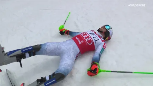 Henrik Kristoffersen conquista la quarta coppa di slalom in carriera: esultanza sfrenata allarrivo