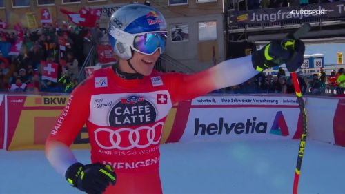 Odermatt vince la discesa di wengen nonostante un errore nel finale, il video