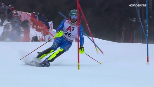 Slalom di Kitzb&uuml;hel, niente rimonta per Tommaso Sala, il video della sua seconda manche in salita