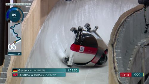 Trinidad & tobago fuori dai giochi nel bob a 4, il team brown si ribalta nella seconda run: rivivi il momento alle olimpiadi di