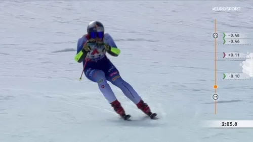 Vinatzer va all-in e cade nella seconda manche del Gigante di Bormio