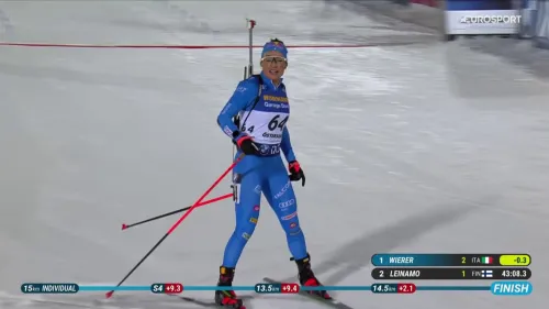 Apoteosi Dorothea Wierer! Trionfa nella 15 km con una super rimonta, il video del finale clamoroso a Oestersund