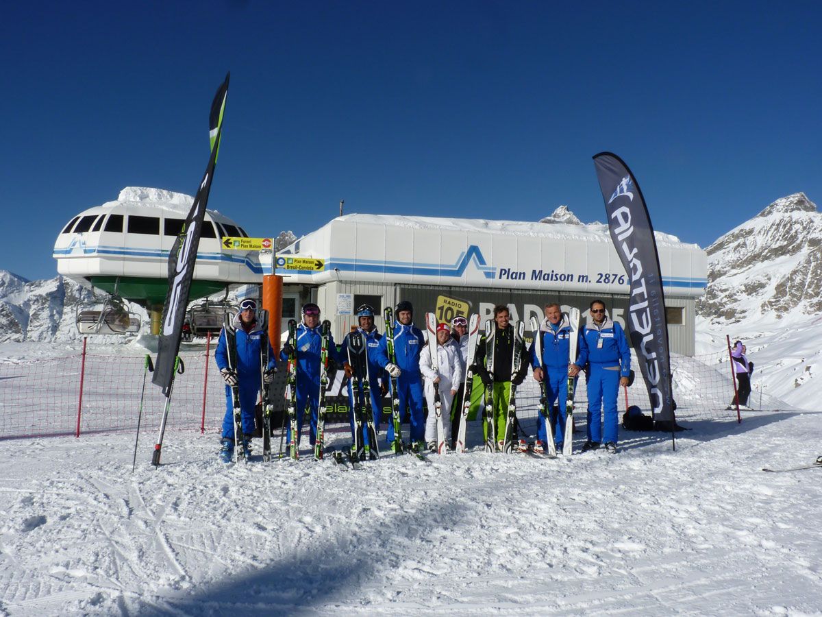 Ski test Elan a cervinia 12 novembre
