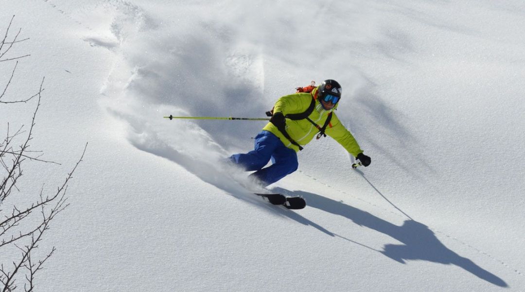 Paolo Pernigotti al test di Scott The ski (2017)