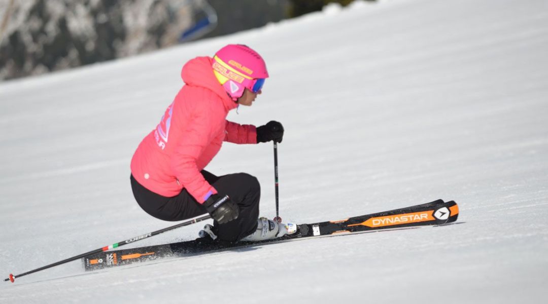 Carolina Ponato al test di Dynastar Speed WC master (R21 wc) (2017)