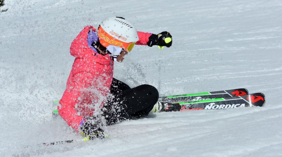 Giulia Gianesini al test di Nordica Dobermann Spitfire Pro EVO (2017)