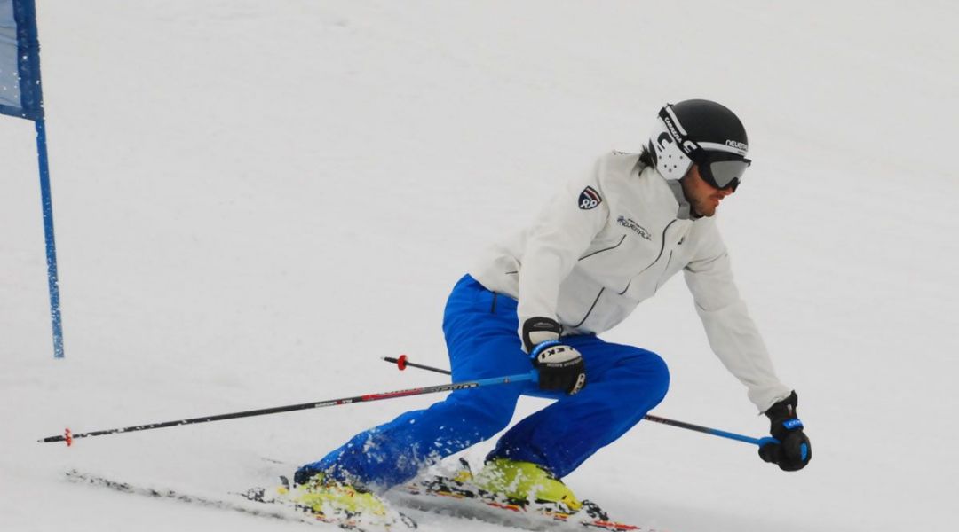 Federico Casnati al test di Atomic Redster Doubledeck D2 GS (2014)