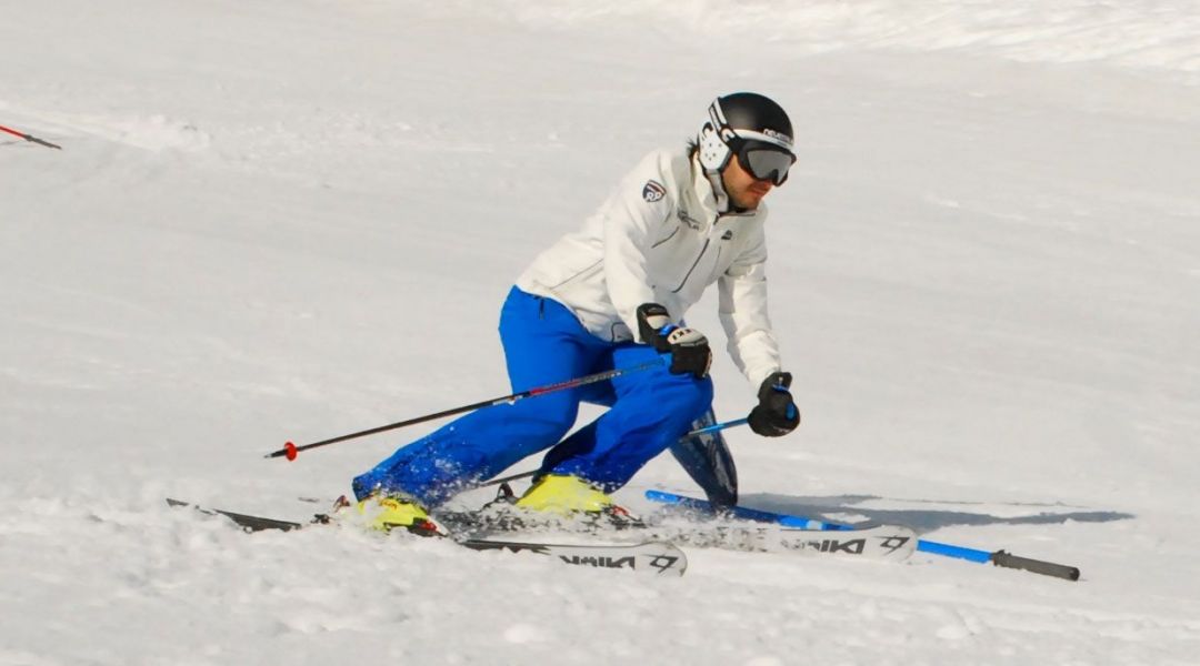 Federico Casnati al test di Volkl Racetiger Speedwall GS (2014)