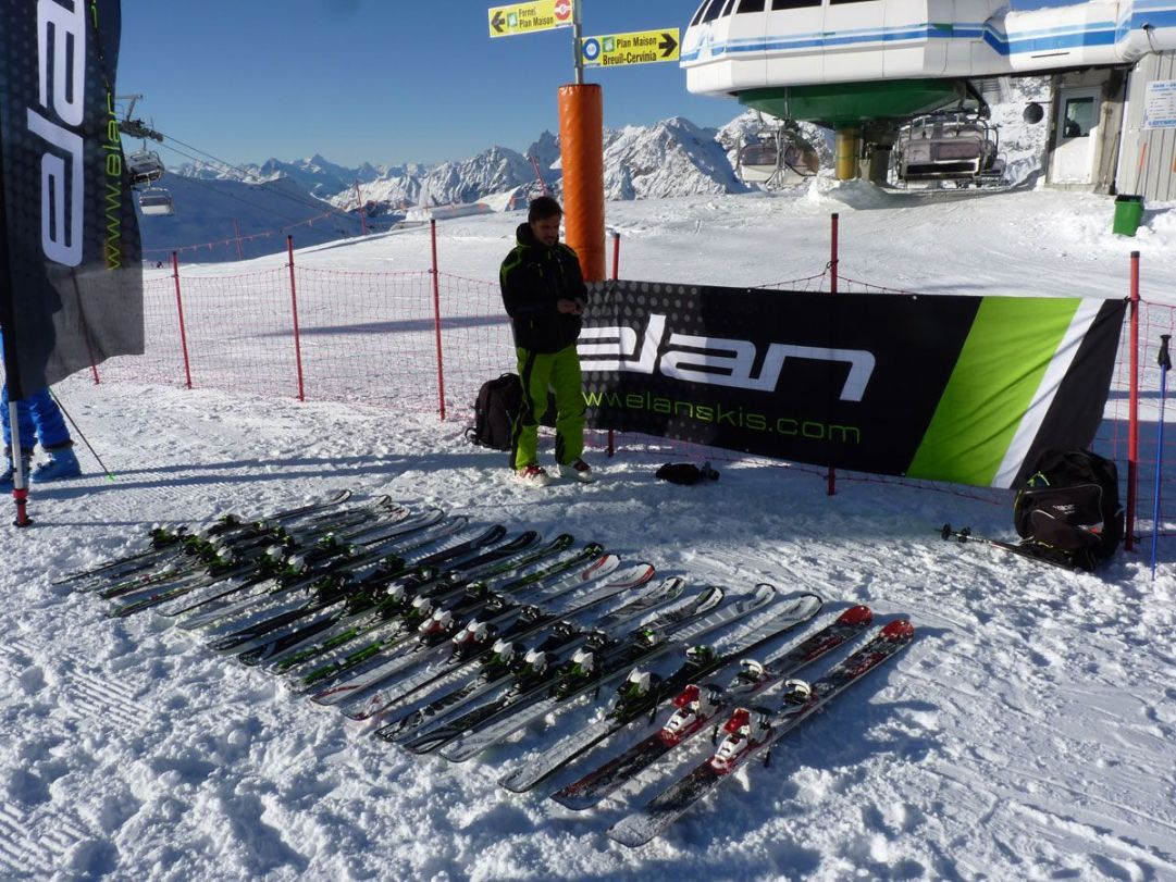 Ski Elan, preparazione per il test Neveitalia