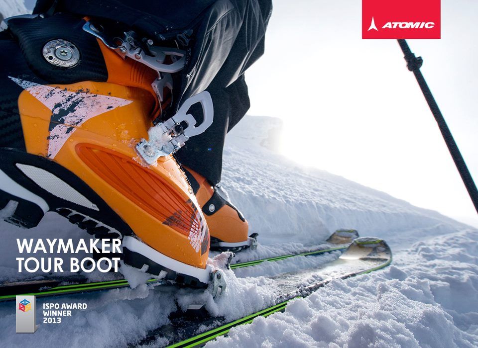 Atomic Waymaker Tour boot won the ISPO AWARD 2013 in the freeride/touring boots category!