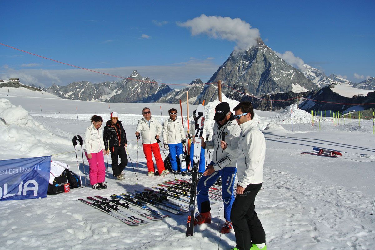 Cervinia ghiacciaio del Plateau Rosà, luglio 2013