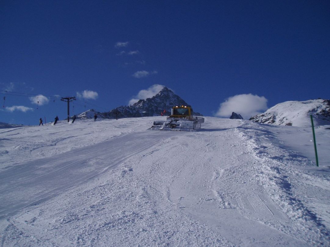 preparazione della pista