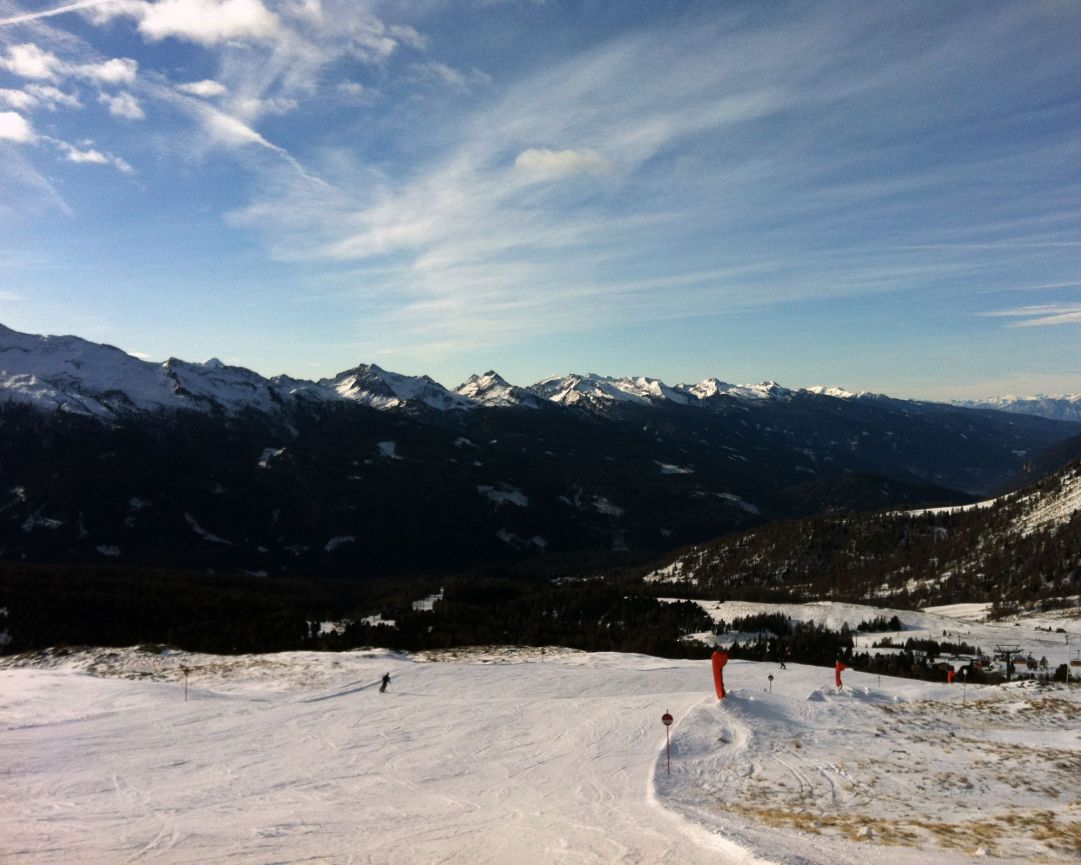 Vista dalle piste di Lusia