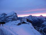 dal rifugio lagazuoi verso l'arrivo della funivia - la tofana sulla sinistra