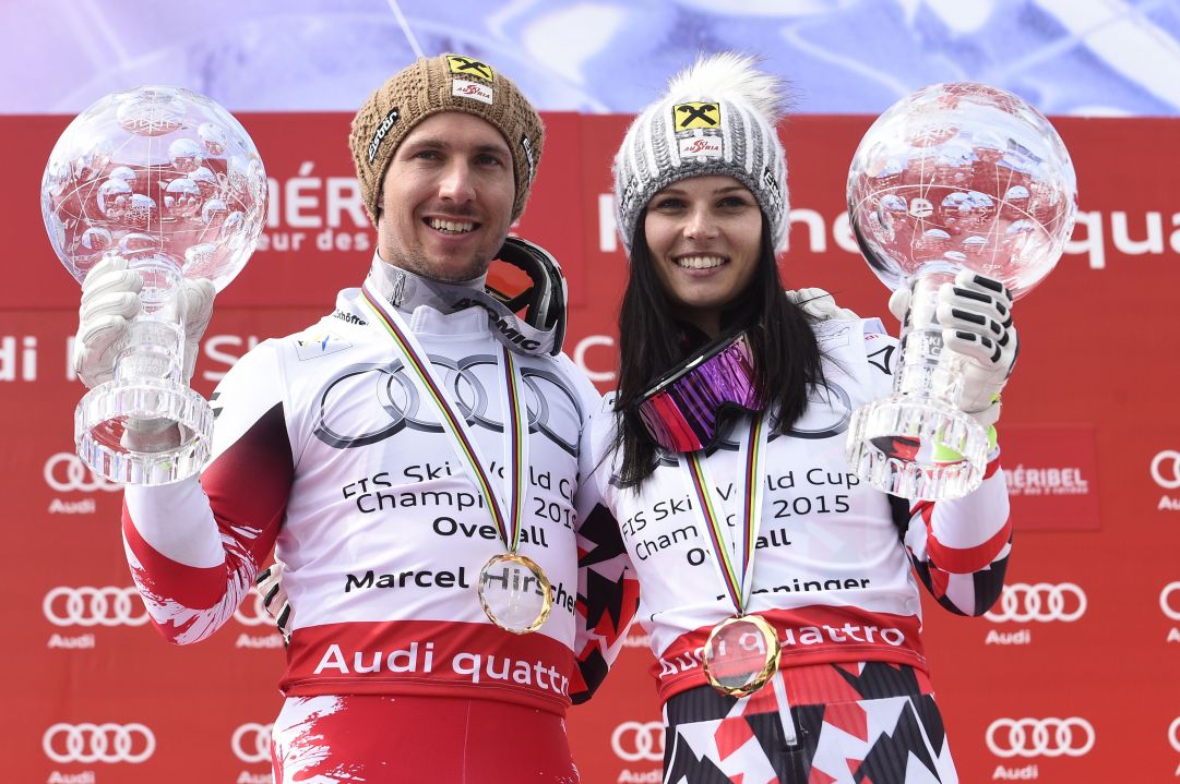 Hirscher chiude i conti per la sua quarta Coppa del Mondo assoluta in gigante, poi 24 ore più tardi va a prendersi tutto in slalom. Terzo dopo la 1^ manche dietro a Gross e Kristoffersen, regala e si regala una discesa perfetta, vincendo con oltre 8 decimi su Razzoli e prendendosi così, con la sfera di cristallo di slalom, anche il primo “triplete” di coppe (generale, slalom e gigante), impresa che replicherà altre tre volte.

