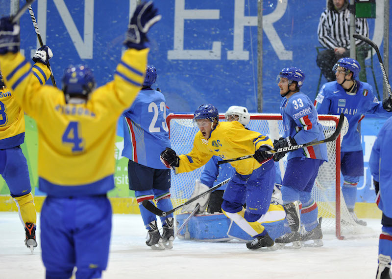 La Svezia batte per 4-2 l'Italia nel torneo di hockey maschile delle Universiadi