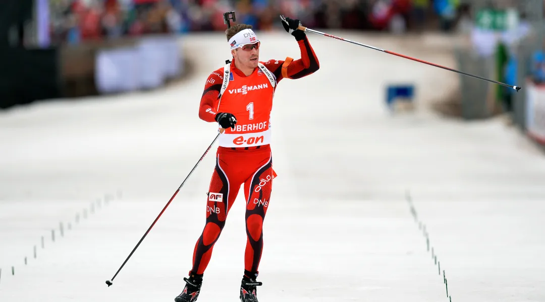 Emil Hegle Svendsen vince l'inseguimento di Oberhof ed eguaglia Sven Fischer