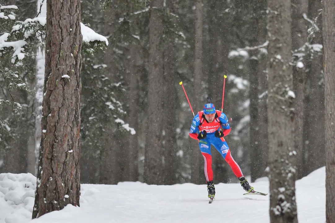 Anton Shipulin si impone nella sprint maschile di Anterselva