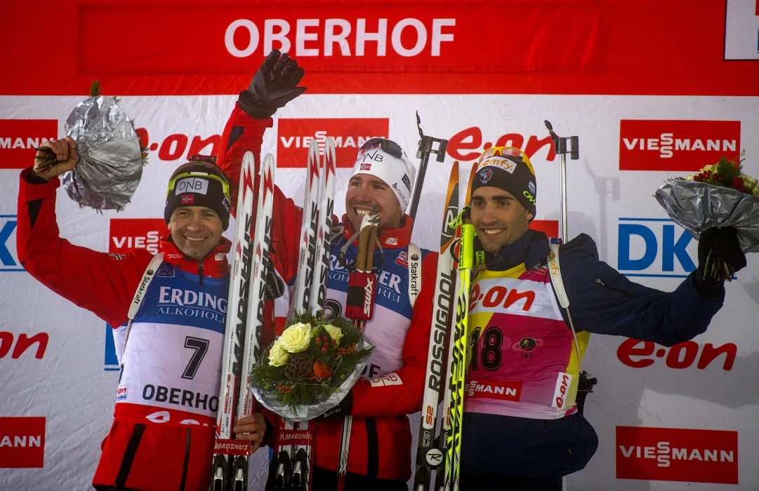 Podio stellare nella sprint di Oberhof. Svendsen batte Bjørndalen di 4 decimi, M.Fourcade terzo!