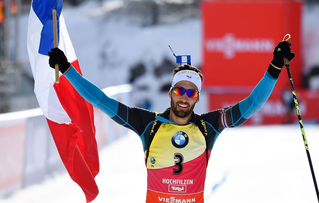 Martin Fourcade senza rivali e Bjørndalen bronzo a 43 anni nell'inseguimento dei Mondiali di Hochfilzen