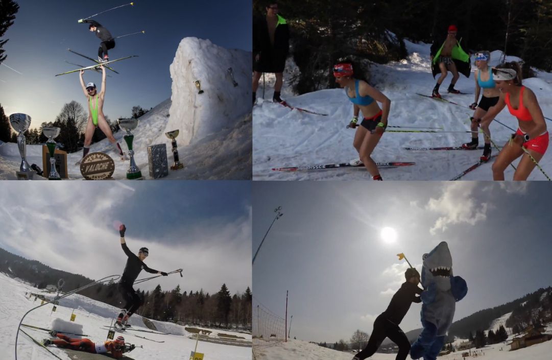 Biathlon, freestyle e molto altro nel folle video di Baptiste Jouty e del Team Valoche in 'One of those nordic days'