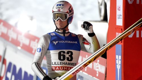 Mario Seidl è il migliore nel segmento di salto della seconda gundersen di Lillehammer
