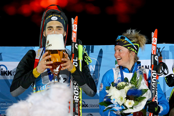 Marie Dorin Habert e Martin Fourcade dominano la Single Mixed di Canmore