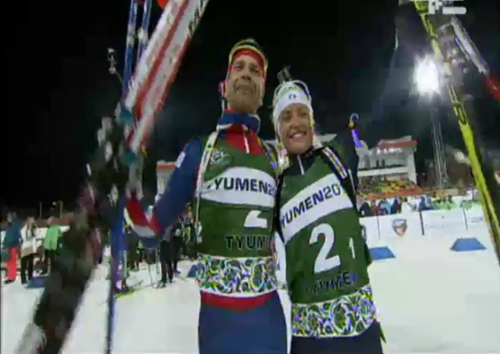 La 'Gara dei campioni' va Karin Oberhofer e Ole Einar Bjørndalen. Dorothea Wierer e Martin Fourcade secondi!