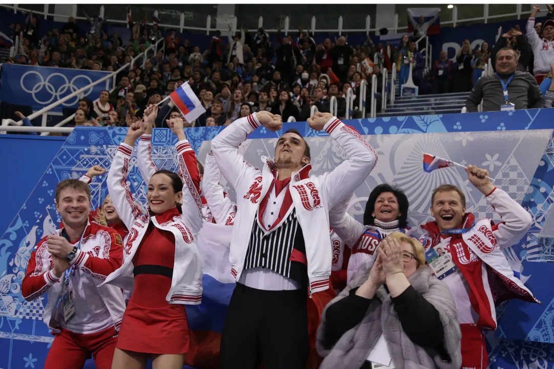 Atleti in gara nell'ultima giornata del Team Event olimpico