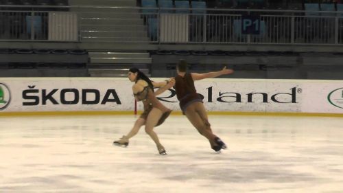 Misato komatsubara / andrea fabbri (ita) - santa claus cup 2015, budapest - free dance