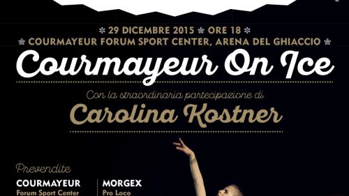 Carolina Kostner ospite d'onore di 'Courmayeur on Ice'