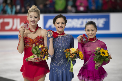 Evgenia Medvedeva e Gracie Gold danno spettacolo a Milwaukee