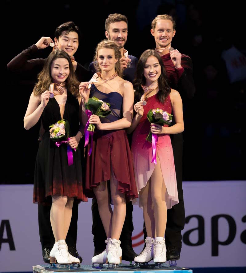 Titolo della danza con record per Papadakis/Cizeron, sugli scudi anche le coppie italiane