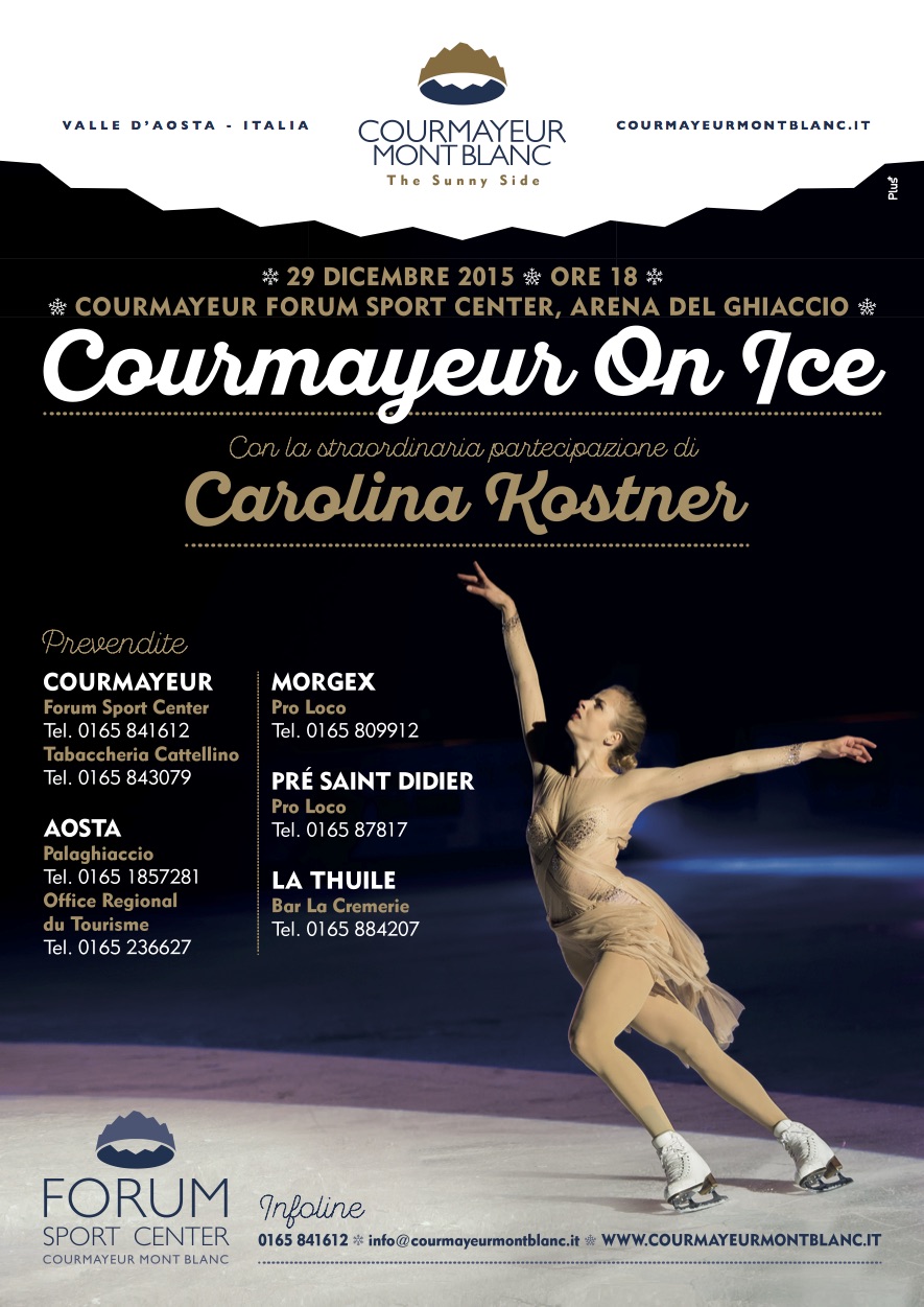Carolina Kostner ospite d'onore di 'Courmayeur on Ice'