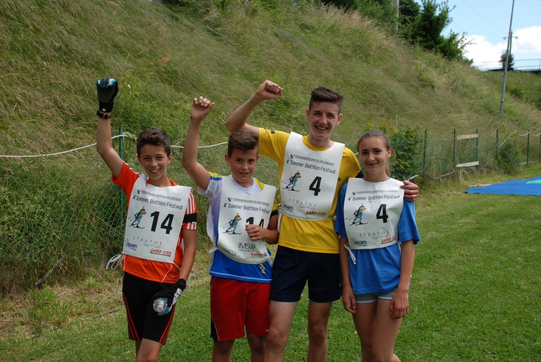 Brenn Lucianaz (Granta Parey), Viktoriya Teliman (Bielorussia), Filippo Trancero (Valle Pesio) e Nicolò Betemps (Bionaz Oyace).