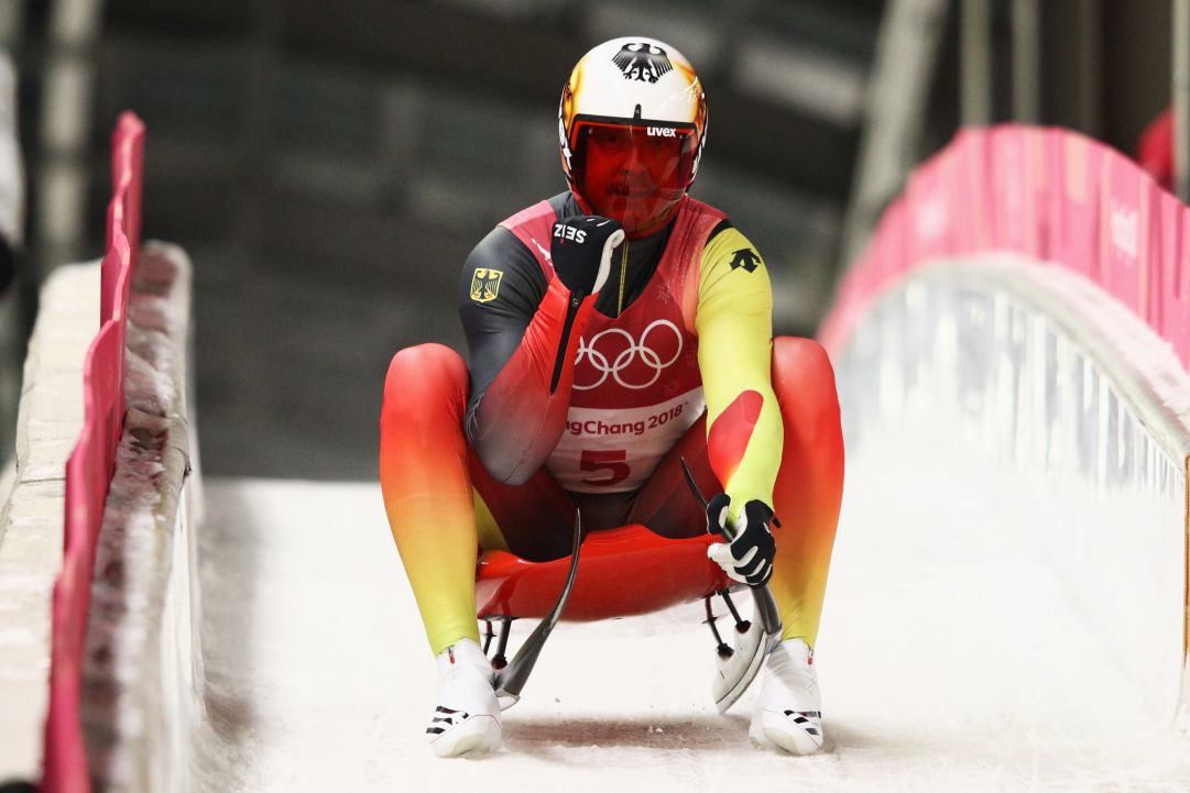  during the Luge **** on day two of the PyeongChang 2018 Winter Olympic Games at Olympic Sliding Centre on February 11, 2018 in Pyeongchang-gun, South Korea.