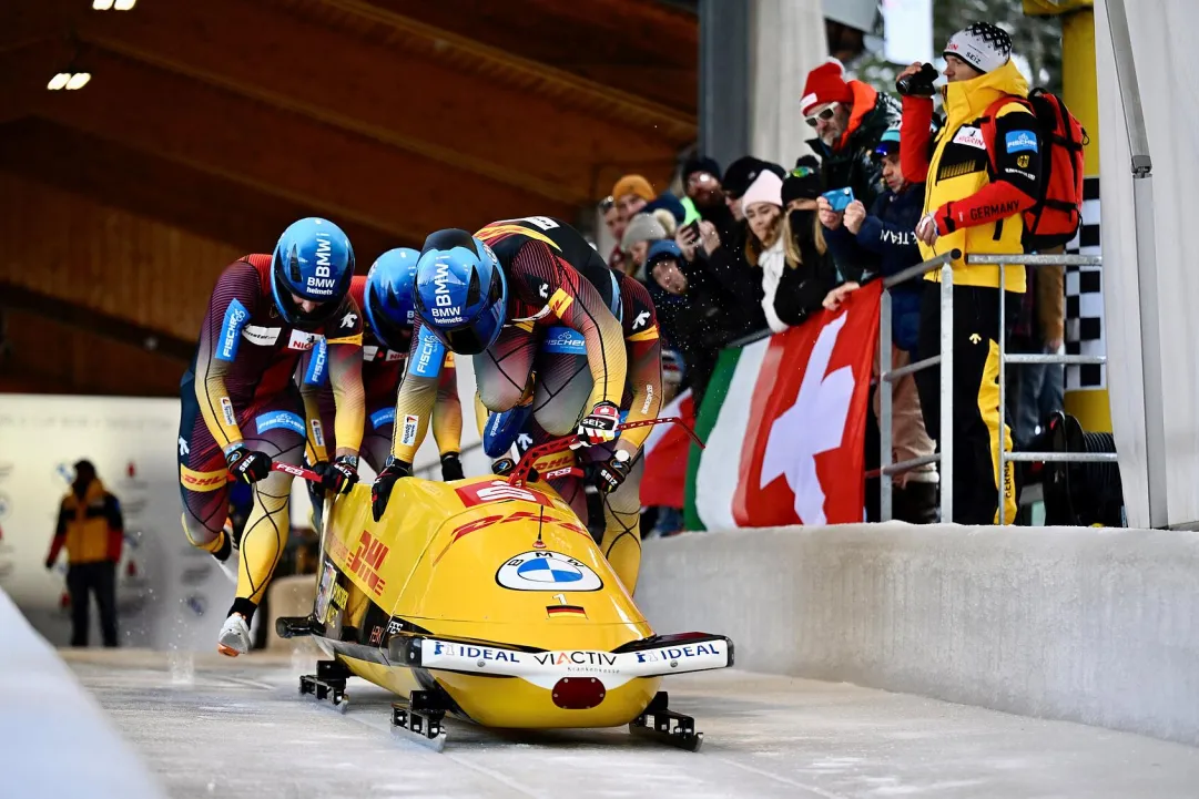 Friedrich piega ancora Lochner ed campione europeo di bob a quattro per la seconda volta. Baumgartner 9°