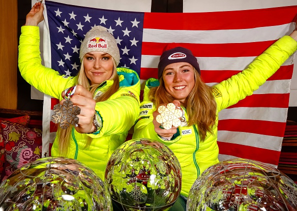 Lindsey Vonn e Mikaela Shiffrin si preparano ai mondiali di Sankt Moritz in Italia