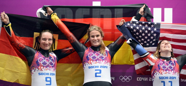 Natalie Geisenberger è medaglia d'oro. Tatjana Huefner e Erin Hamlin completano il podio