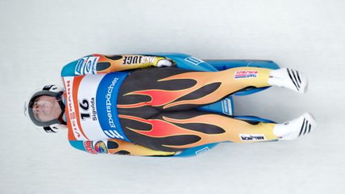 Katie Uhlaender prova il suo nuovo skeleton in galleria del vento