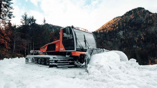 Gatti delle nevi in funzione