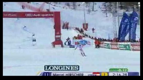 La prima vittoria della carriera di hirscher: gigante val d'isere 2009