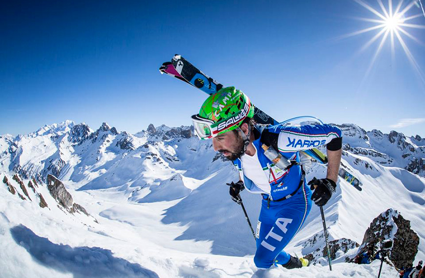 Robert Antonioli medaglia d'argento nella Vertical Race dei mondiali di Villars Sur Ollon