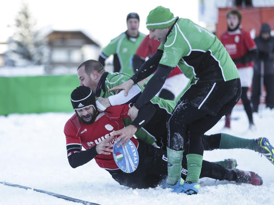Le squadre straniere dominano la quinta edizione dello Snow Rugby di Tarvisio